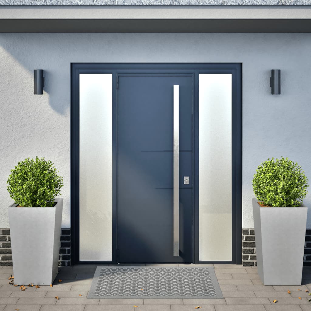 Plantekasser 2 stk 45x45x75 cm galvanisert stål