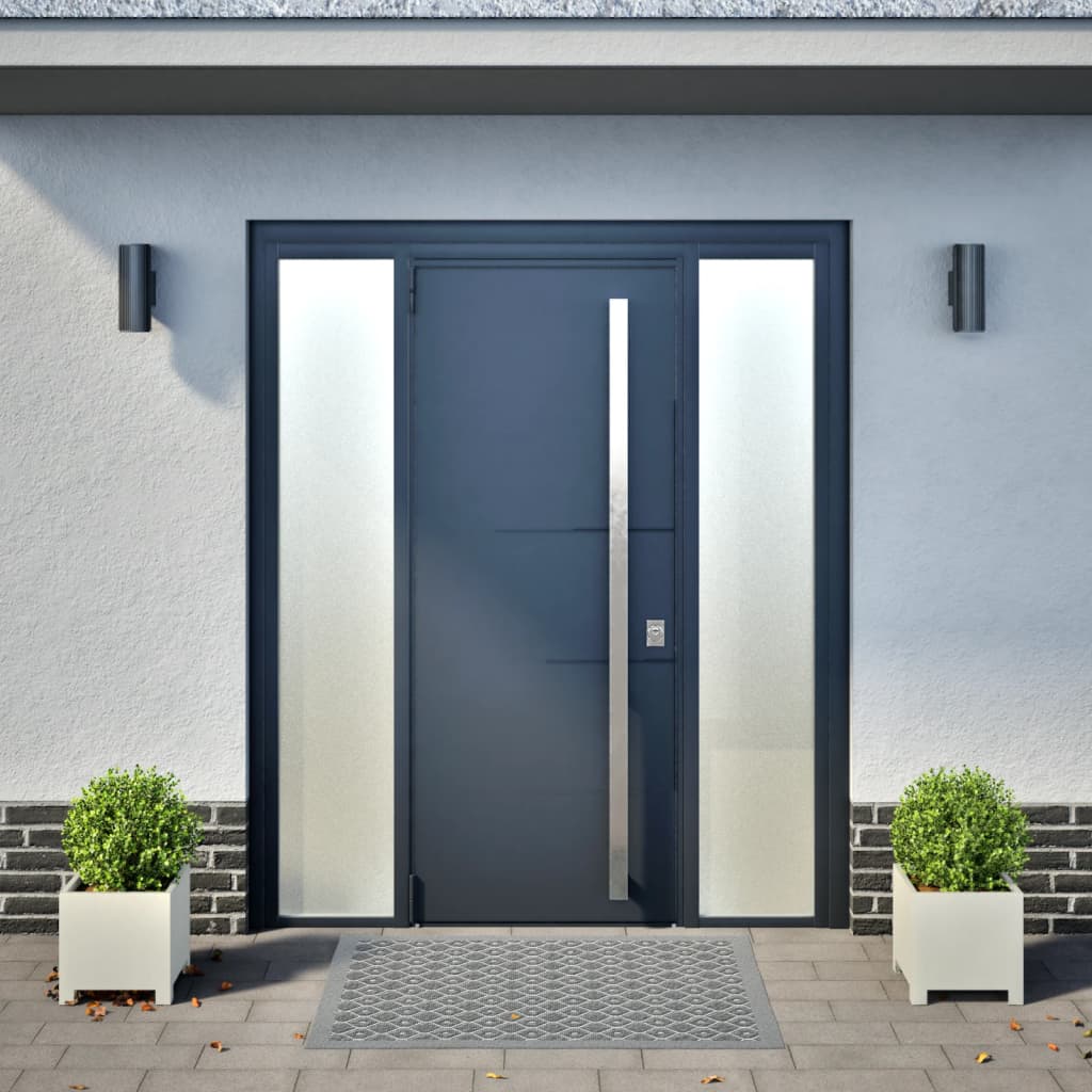 Plantekasser 2 stk hvit 30x30x30 cm stål