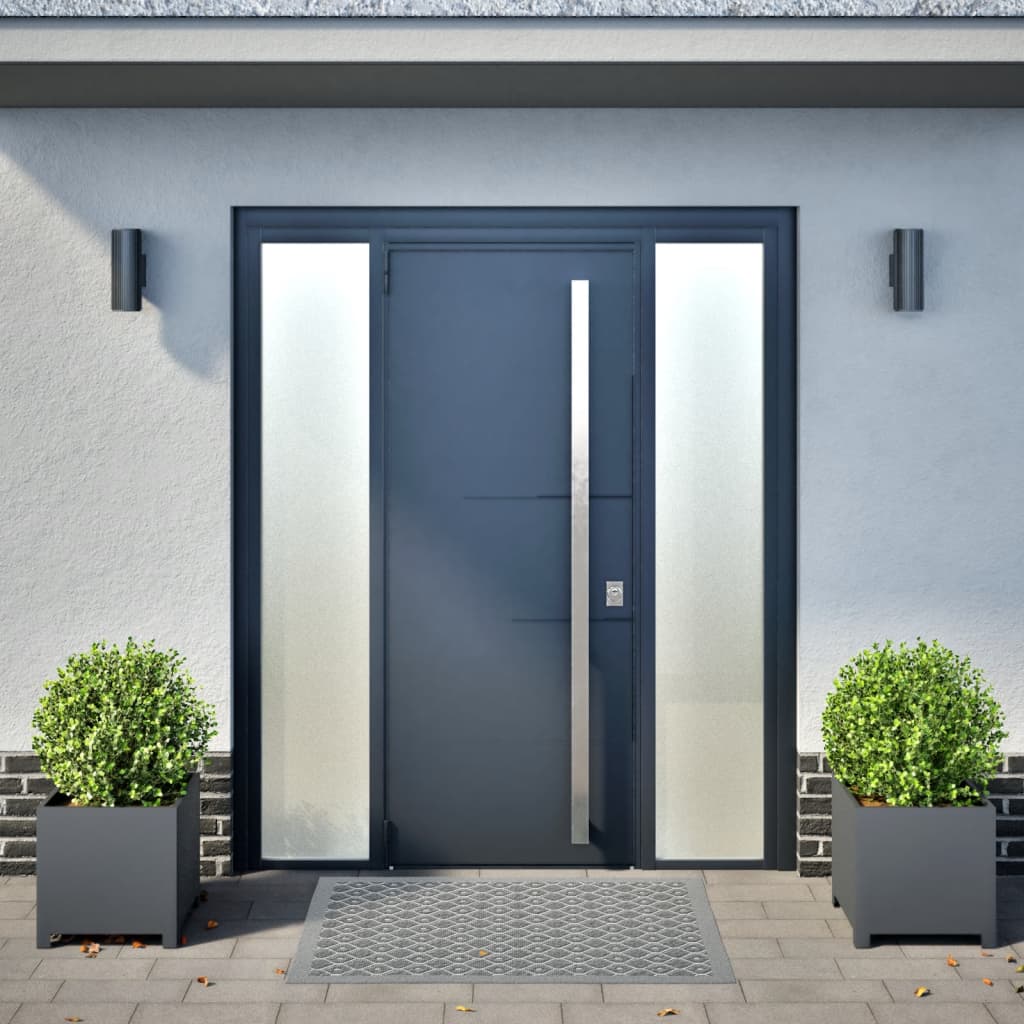 Plantekasser 2 stk antrasitt 40x40x40 cm stål