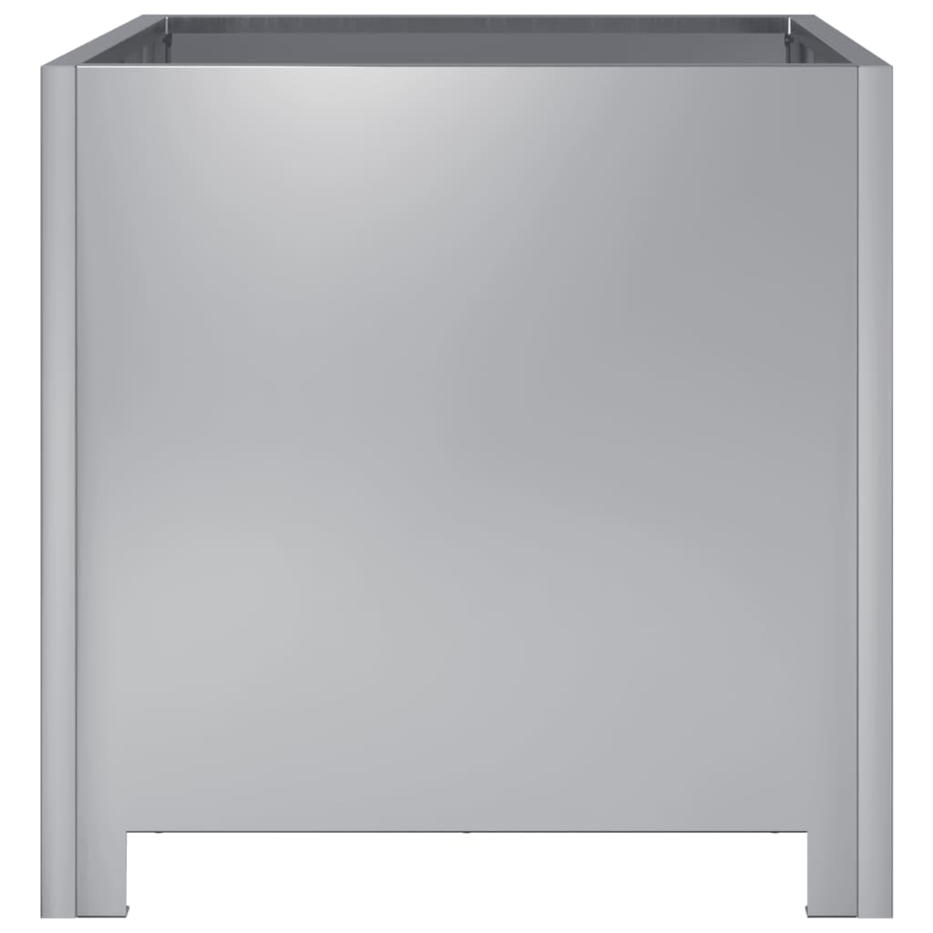 Plantekasser 2 stk 40x40x40 cm galvanisert stål