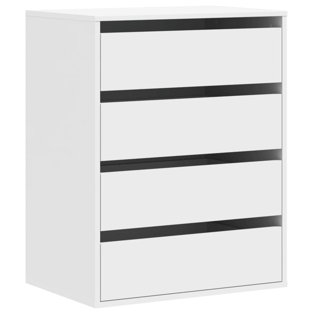 Kommode hvit 60x41x76 cm konstruert tre