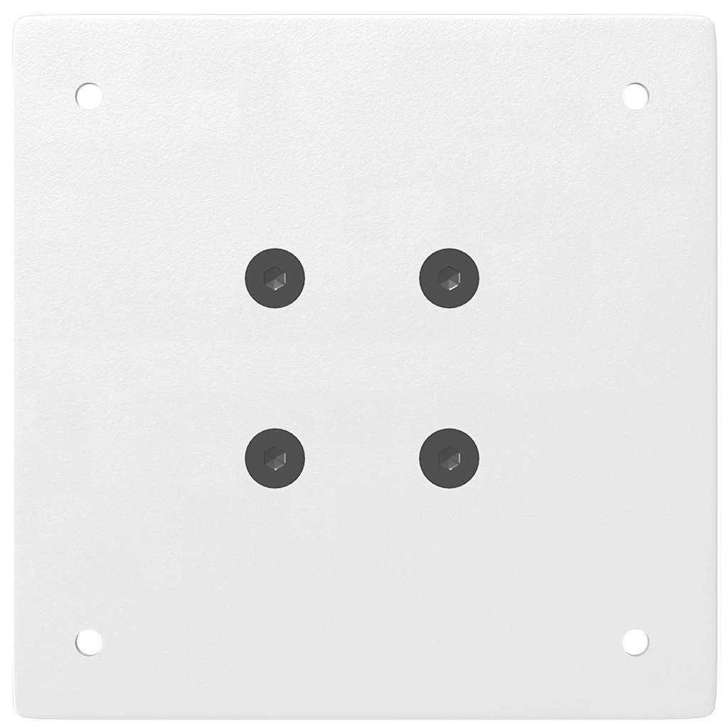 Konsollbordben 4 stk hvite 72–74 cm stål