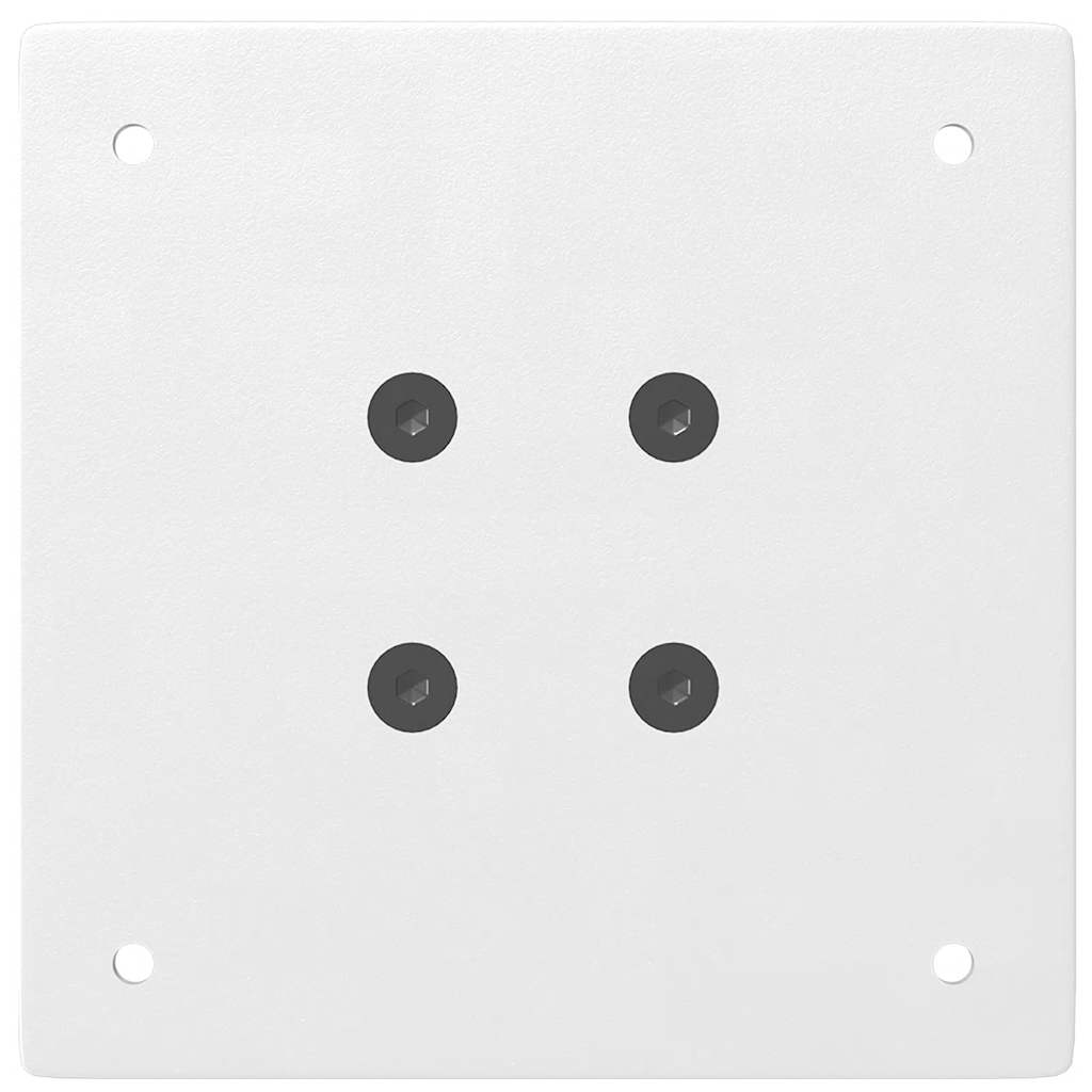 Konsollbordben 4 stk hvite 72–74 cm stål