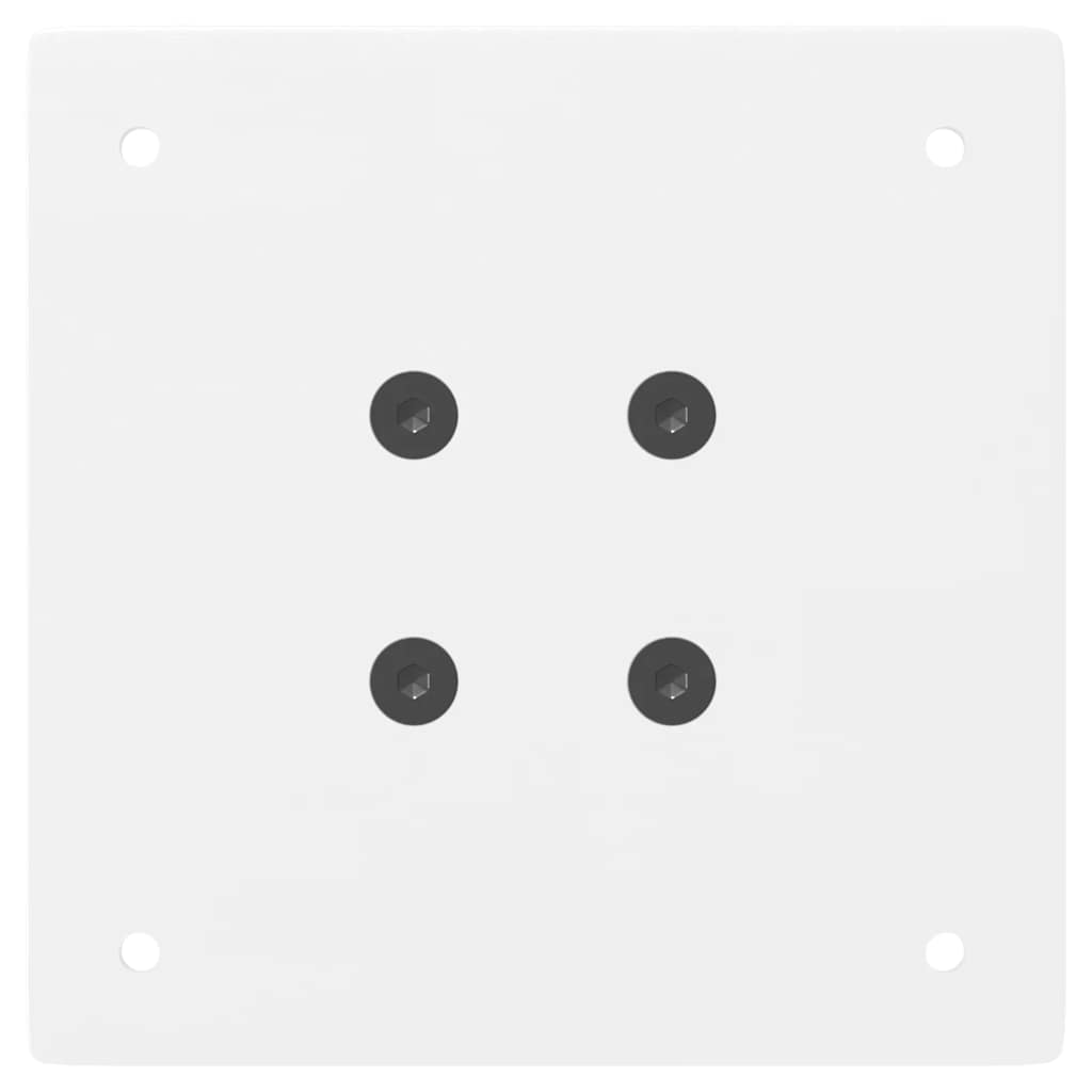 Konsollbordben 4 stk hvite 72 cm stål