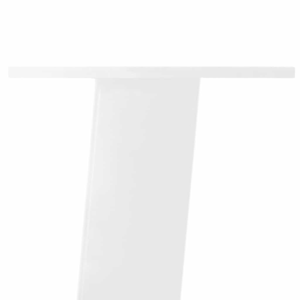 Konsollbordben 4 stk hvite 72 cm stål