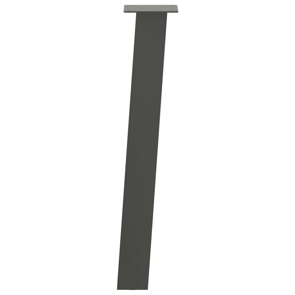 Konsollbordben 4 stk antrasitt 72 cm stål