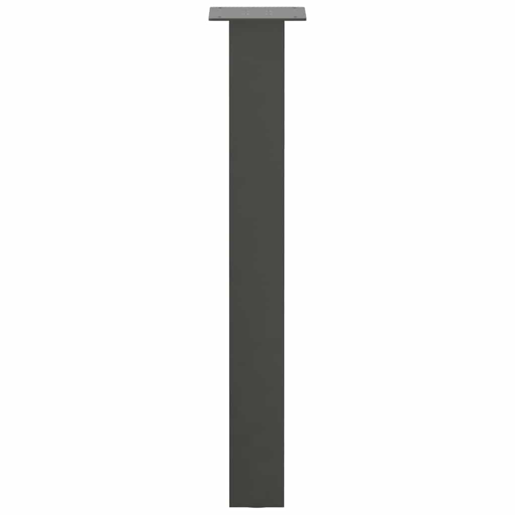 Konsollbordben 4 stk antrasitt 72 cm stål