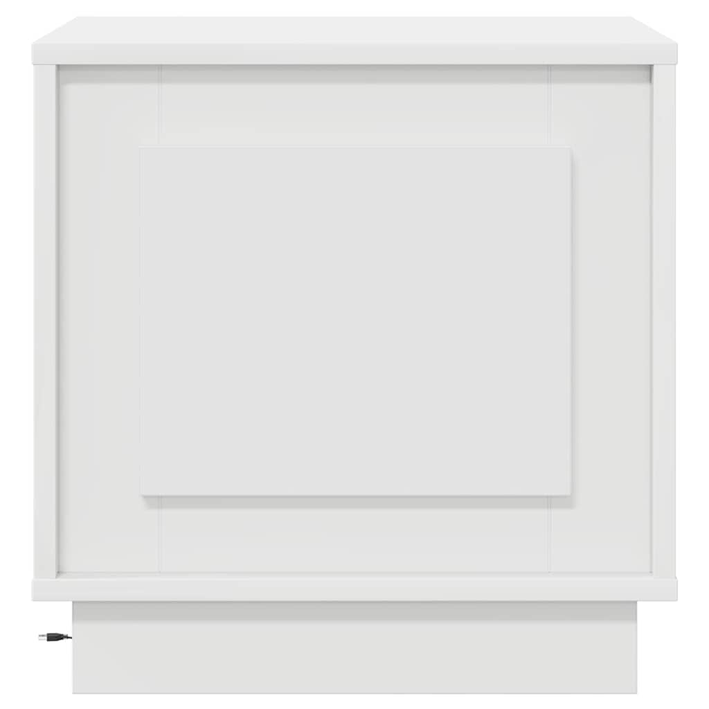 Nattbordskap med Hvit 44 x 34,5 x 45 cm Konstruert tre