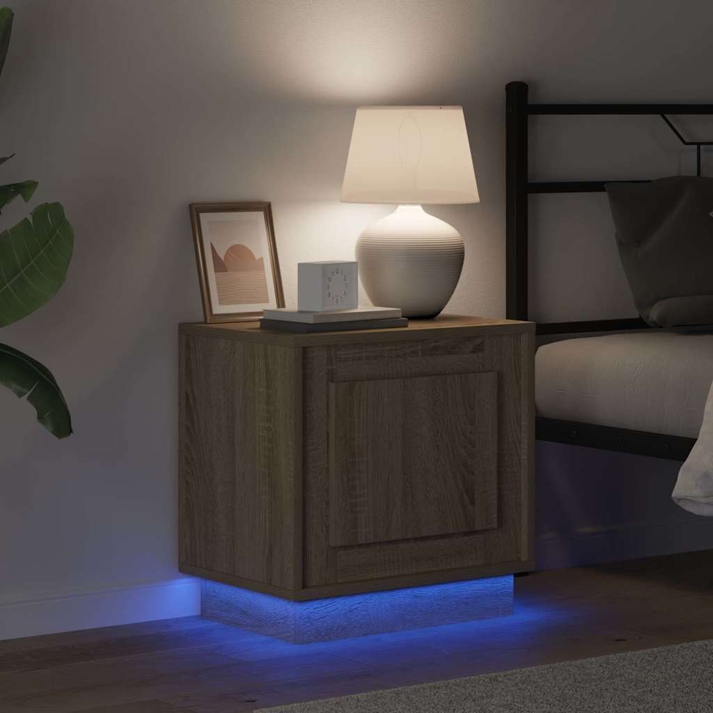 Nattbordskap med Sonoma eik 44 x 34,5 x 45 cm Konstruert tre