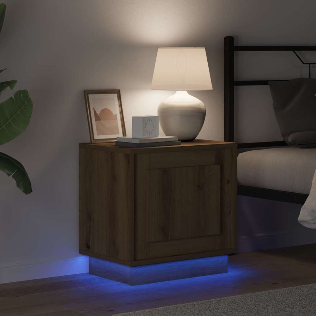 Nattbordskap 2 pcs artisan eik 44 x 34,5 x 45 cm Konstruert tre