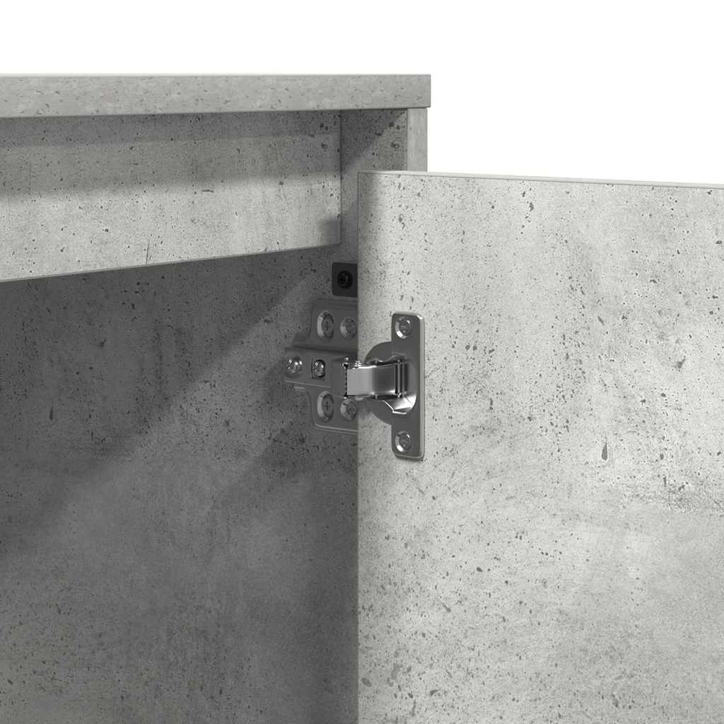 Nattbordskap med Betonggrå 39 x 34.5 x 50 cm Konstruert tre