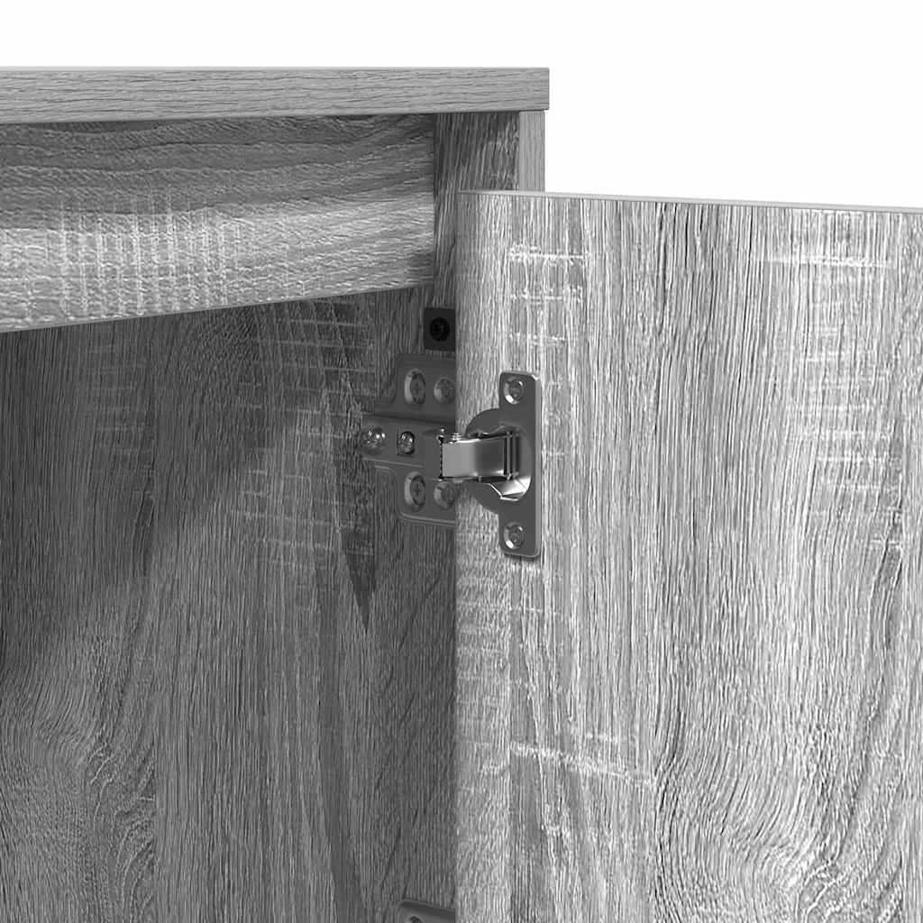 Nattbordskap med Grå 39 x 34.5 x 50 cm Konstruert tre