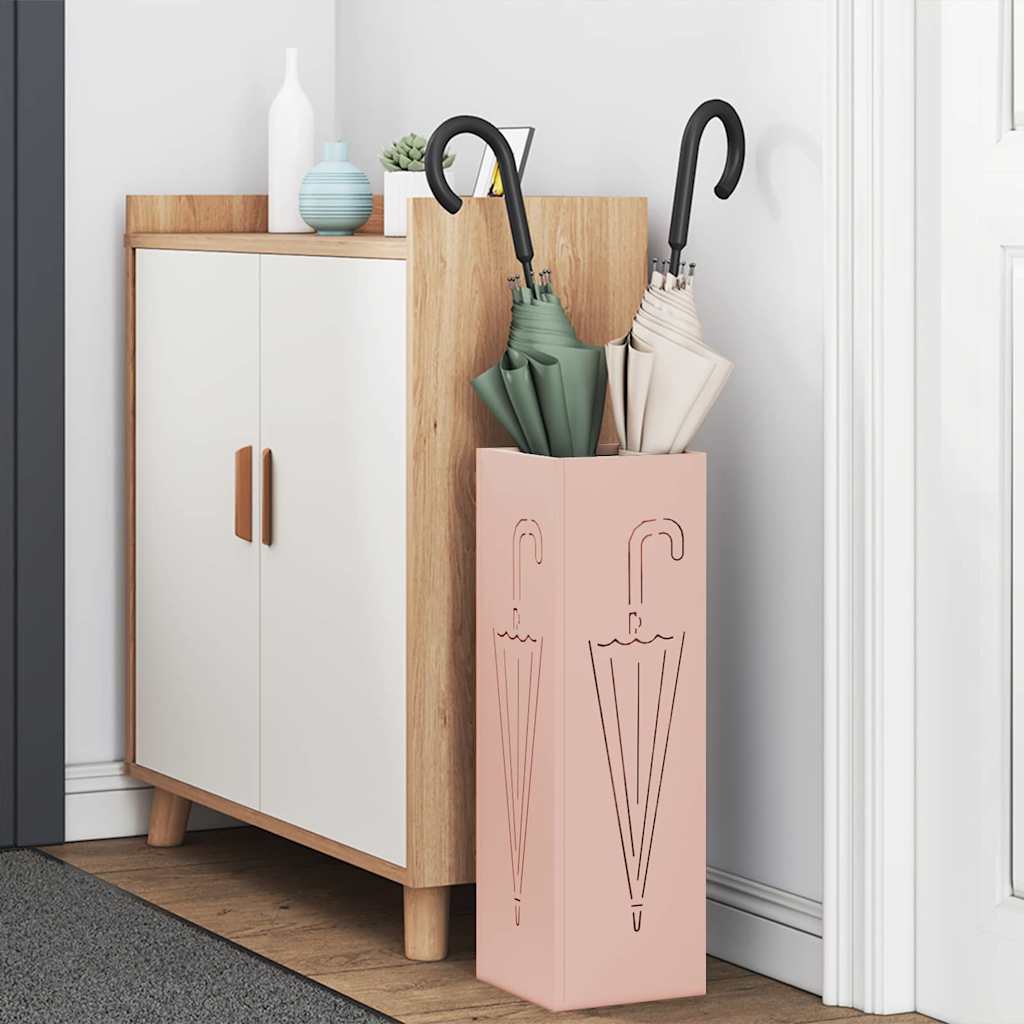 Parasollstativ Rosa 15,5 x 15,5 x 49 cm Metall