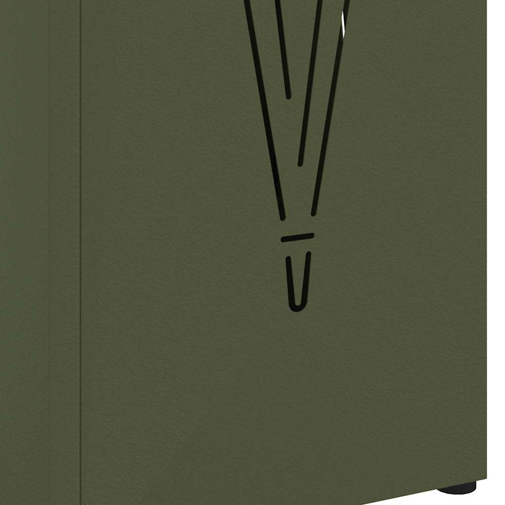 Parasollstativ Olivengrønn 15,5 x 15,5 x 49 cm Metall