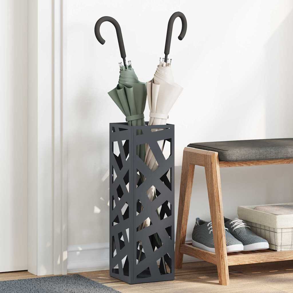 Parasollstativ Antrasitt 15,5 x 15,5 x 49 cm Stål