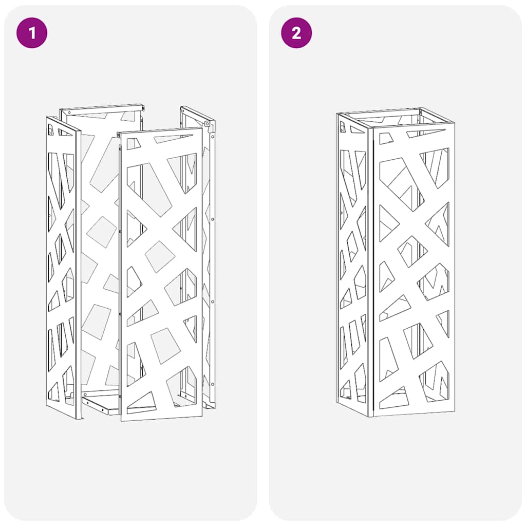 Parasollstativ Sennepsgul 15,5 x 15,5 x 49 cm Metall