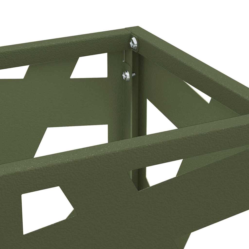 Parasollstativ Olivengrønn 15,5 x 15,5 x 49 cm Metall