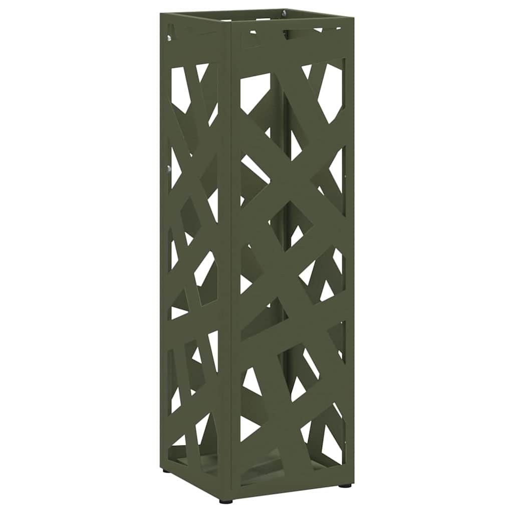 Parasollstativ Olivengrønn 15,5 x 15,5 x 49 cm Metall