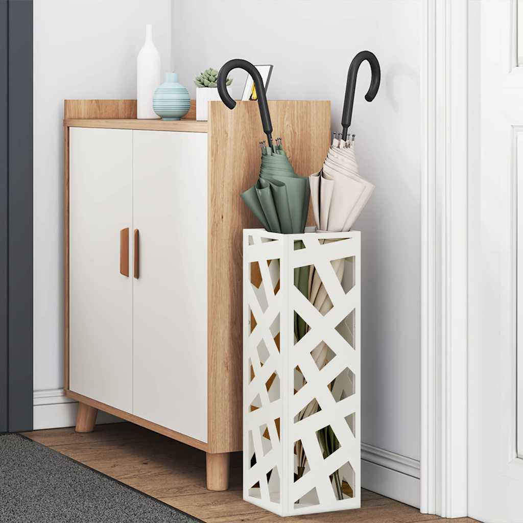 Parasollstativ Hvit 15,5 x 15,5 x 49 cm Metall