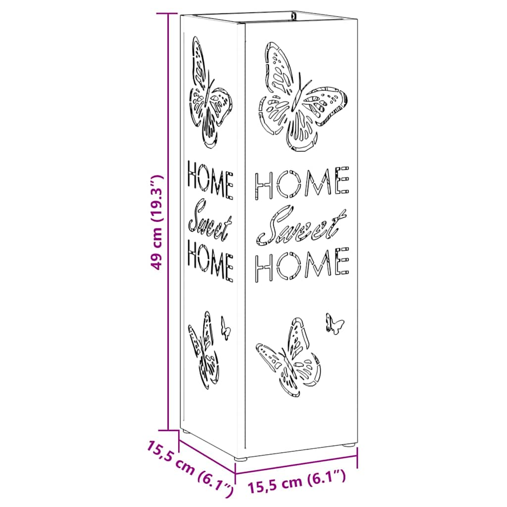 Parasollstativ Sennepsgul 15,5 x 15,5 x 49 cm Metall