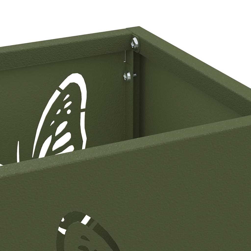 Parasollstativ Olivengrønn 15,5 x 15,5 x 49 cm Metall