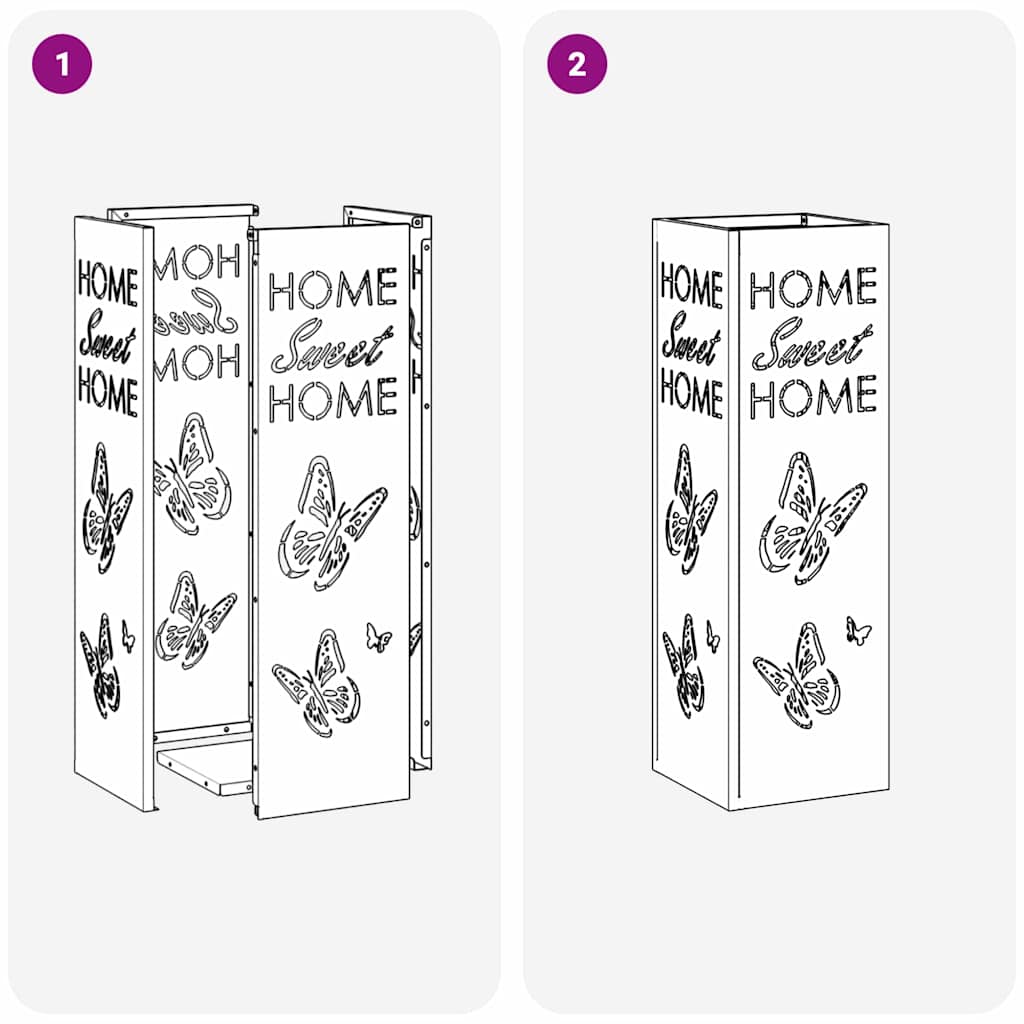 Parasollstativ Svart 15,5 x 15,5 x 49 cm Metall