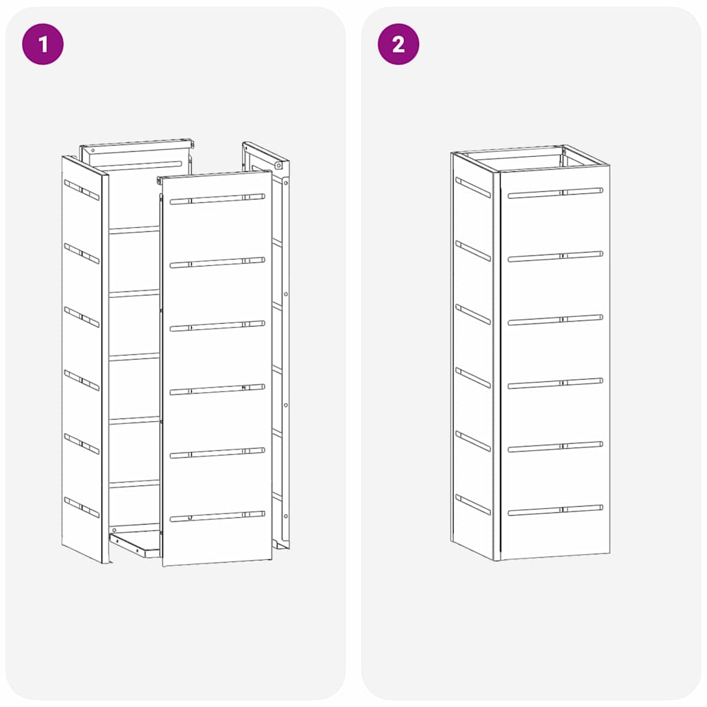 Parasollstativ Hvit 15,5 x 15,5 x 49 cm Metall