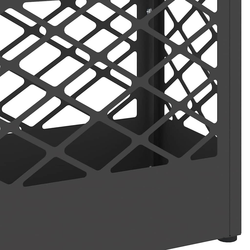 Parasollstativ med lagring Svart 28 x 12 x 41 cm Metall