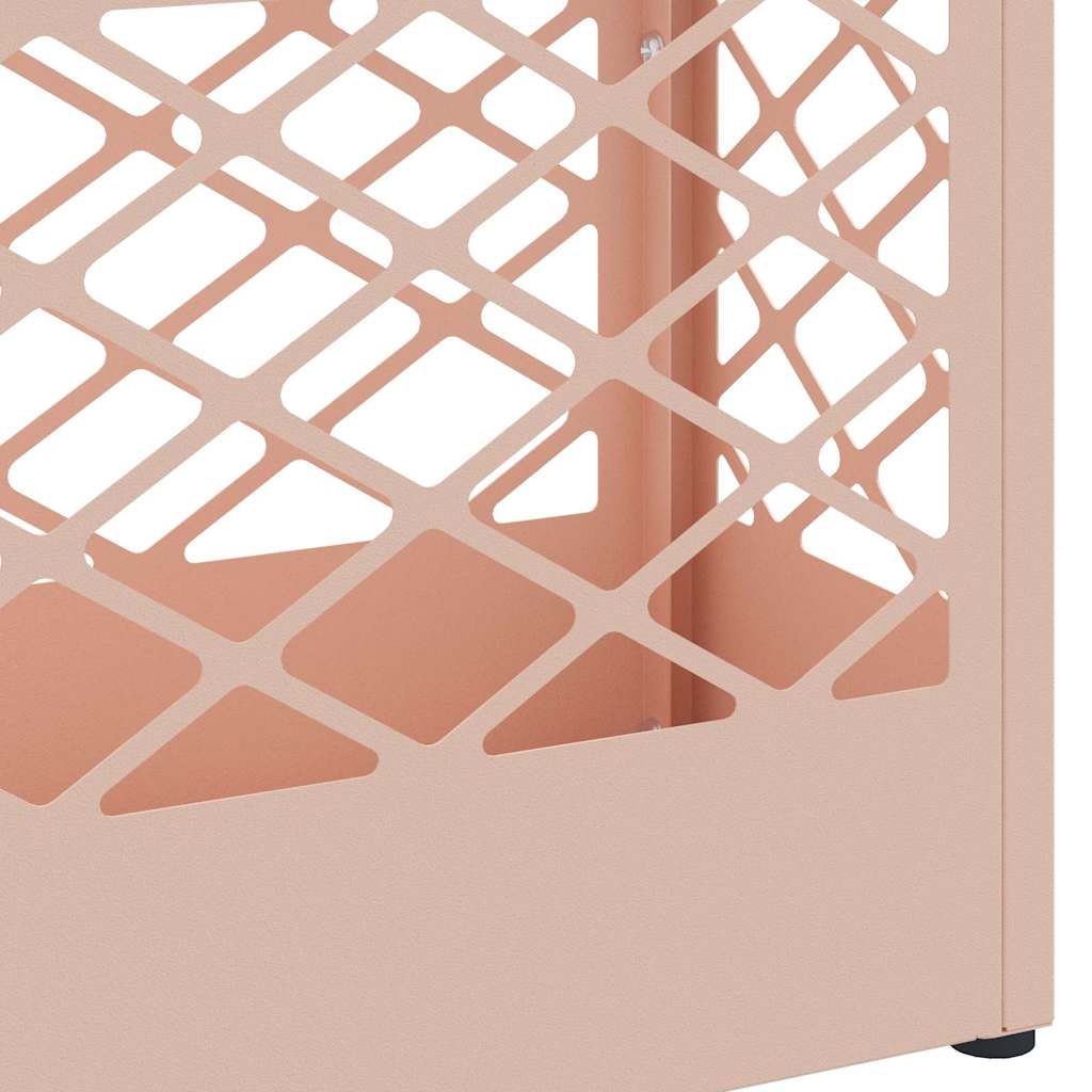 Parasollstativ med lagring Rosa 28 x 12 x 41 cm Stål