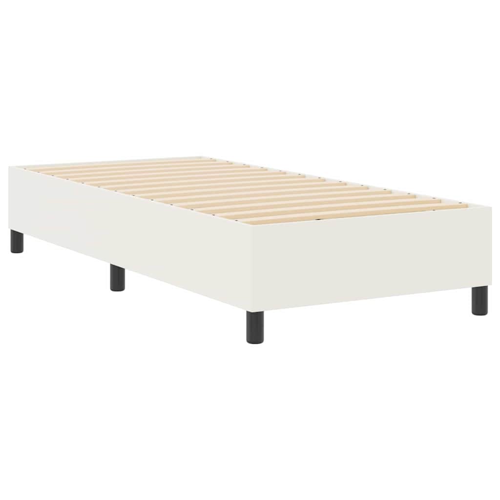 Box Spring Seng Krem 100x200 cm Corduroy Stoff