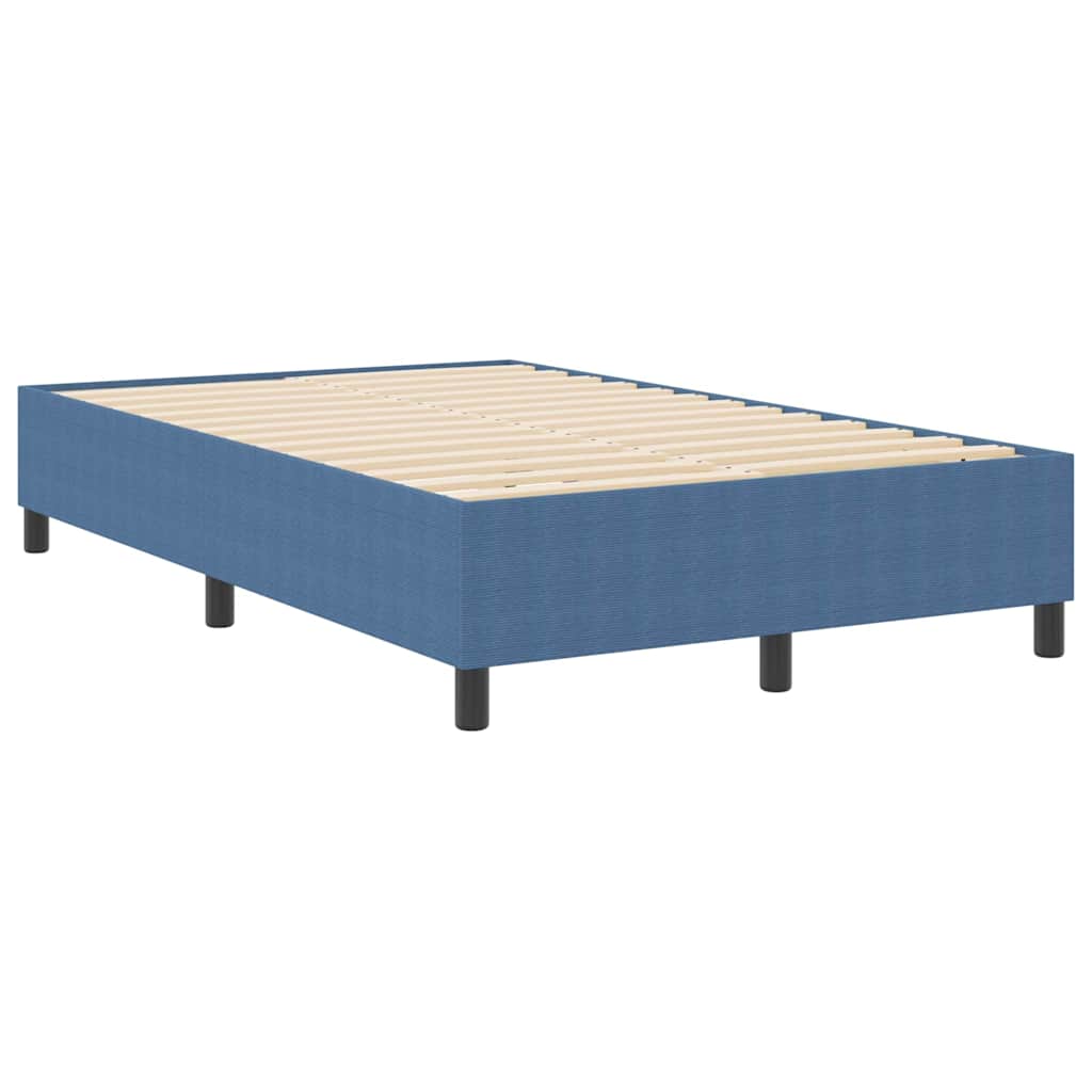 Box Spring Seng Blå 120x200 cm Cordfløyel