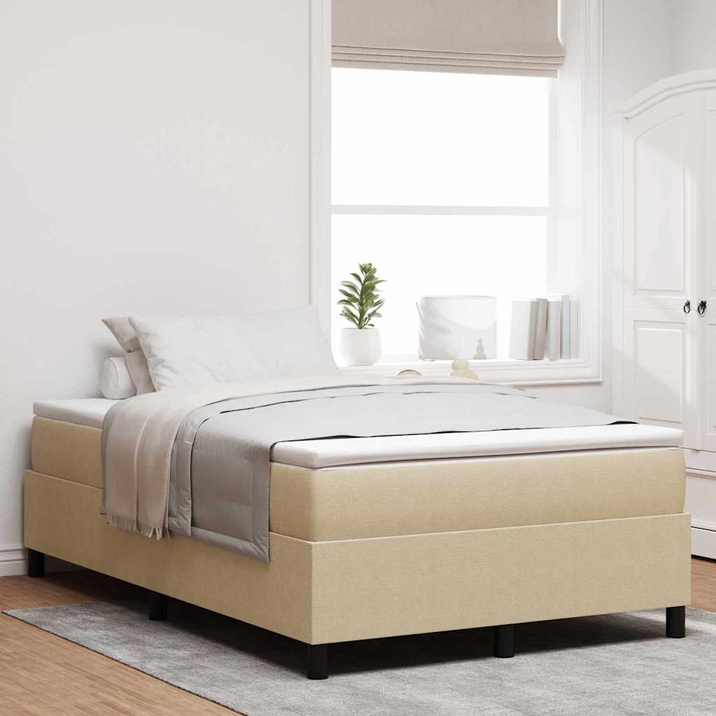 Box Spring Seng Lys Grønn Grå 120x200 cm Cordfløyel