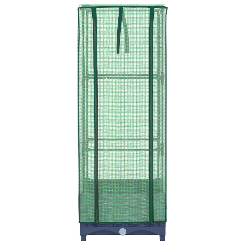 Høyseng med drivhustrekk rottingutseende 40x40x123 cm