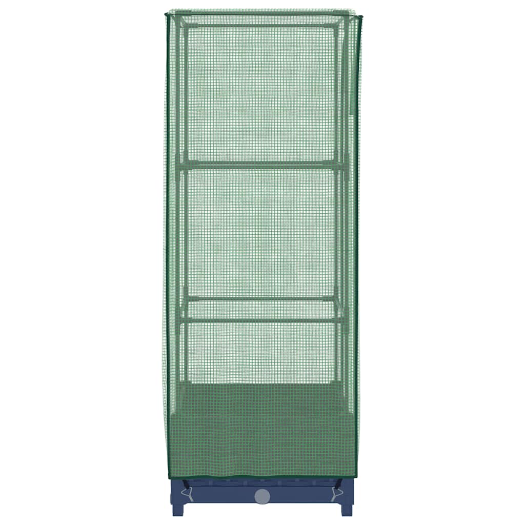 Høyseng med drivhustrekk rottingutseende 40x40x123 cm