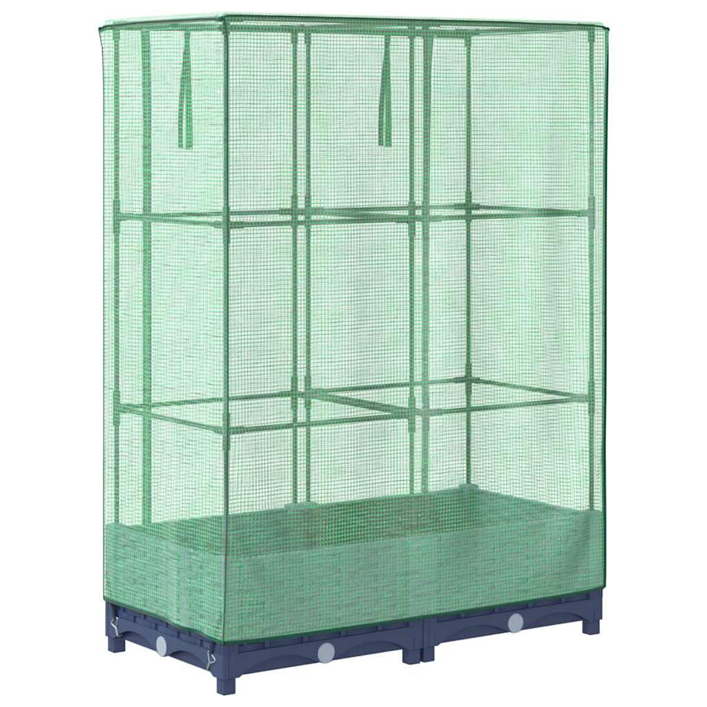 Høyseng med drivhustrekk rottingutseende 80x40x123 cm