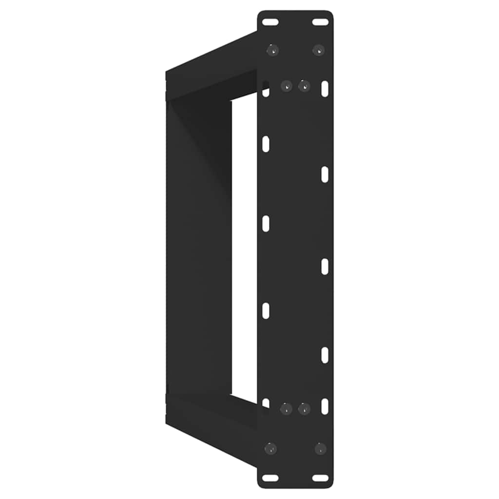 Konsollbordben U-formet 2 stk svart 38x(72-73) cm stål