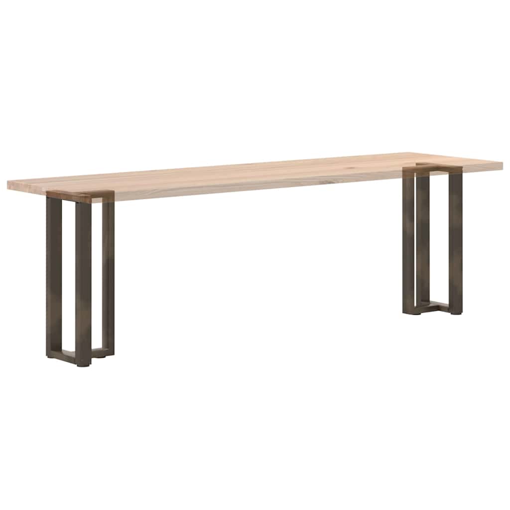 Konsollbordben T-formet 2 stk naturell 25x28x(72-73) cm stål