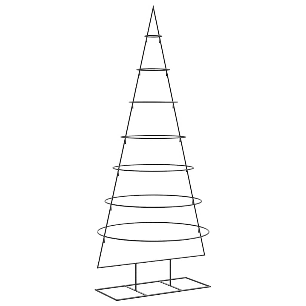 Juletre til dekorasjon metall svart 180 cm