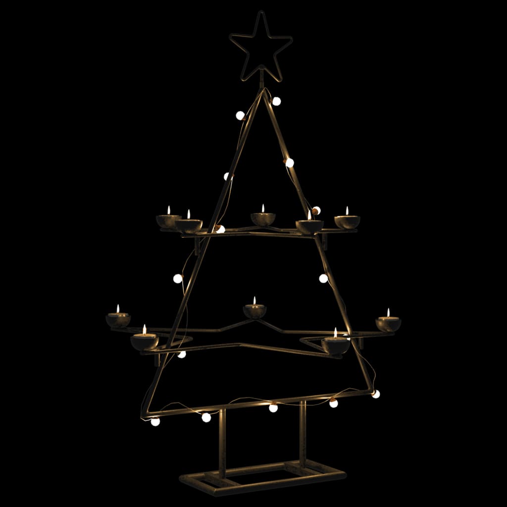 Juletre til dekorasjon metall svart 75 cm