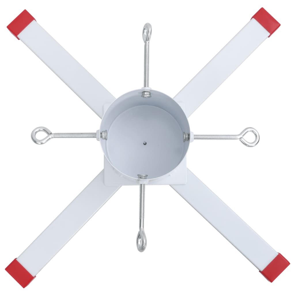 Fot for juletre hvit 61x61x15,5 cm