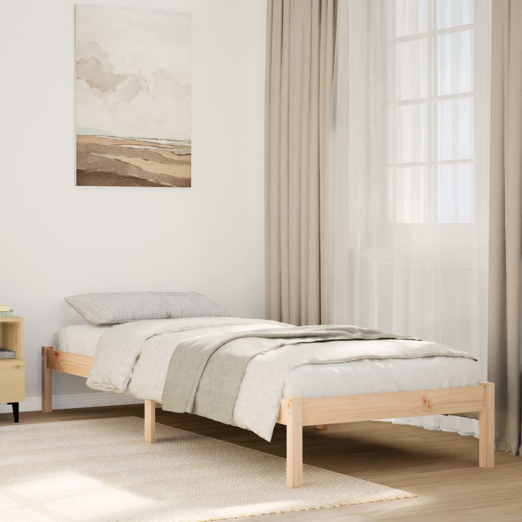 Ekstra lang sengeramme uten madrass 80x210 cm heltre furu