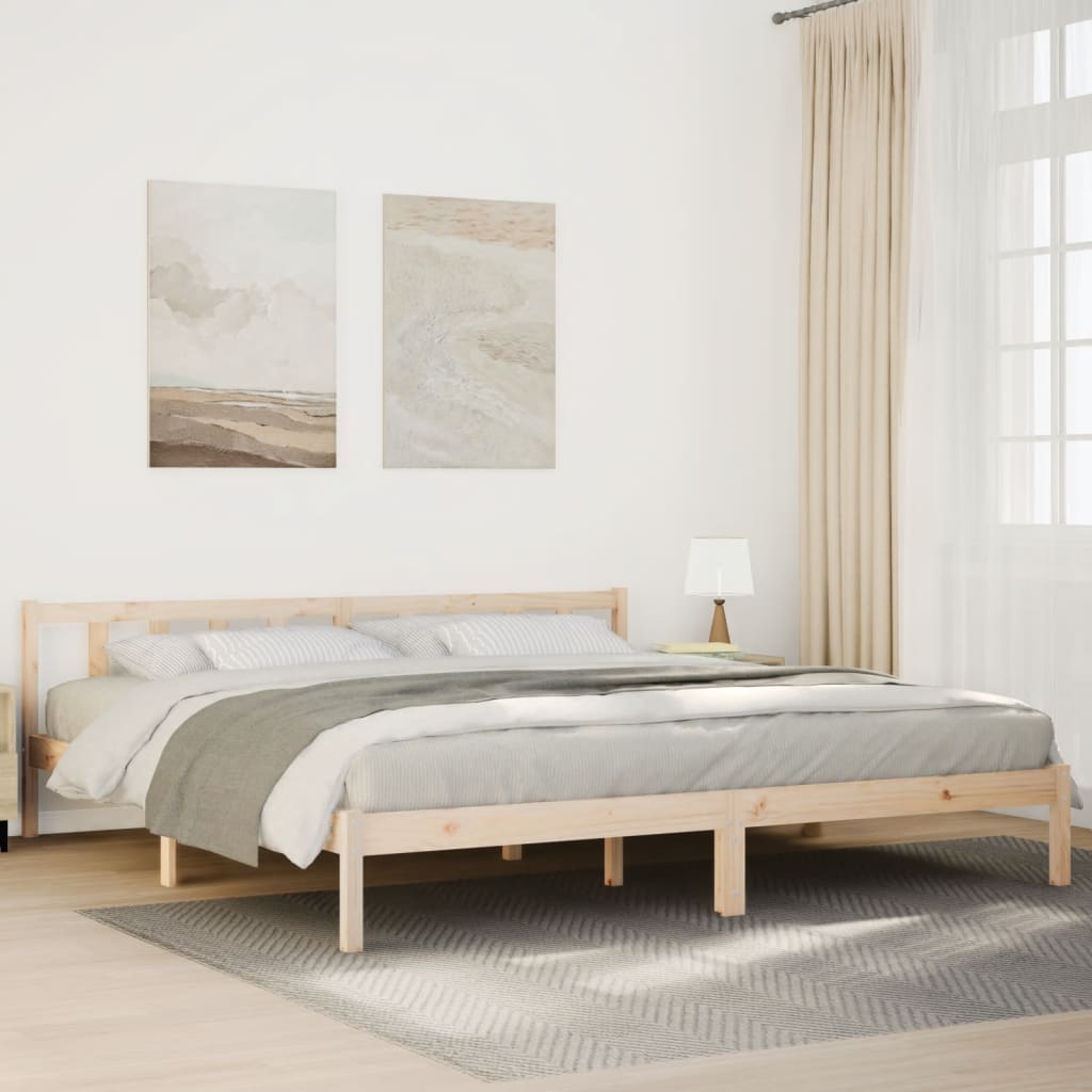 Ekstra lang sengeramme uten madrass 180x220 cm heltre furu