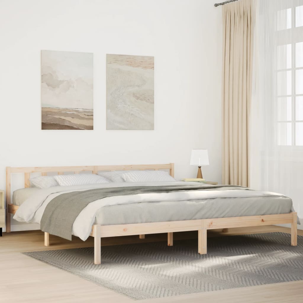 Ekstra lang sengeramme uten madrass 200x220 cm heltre furu