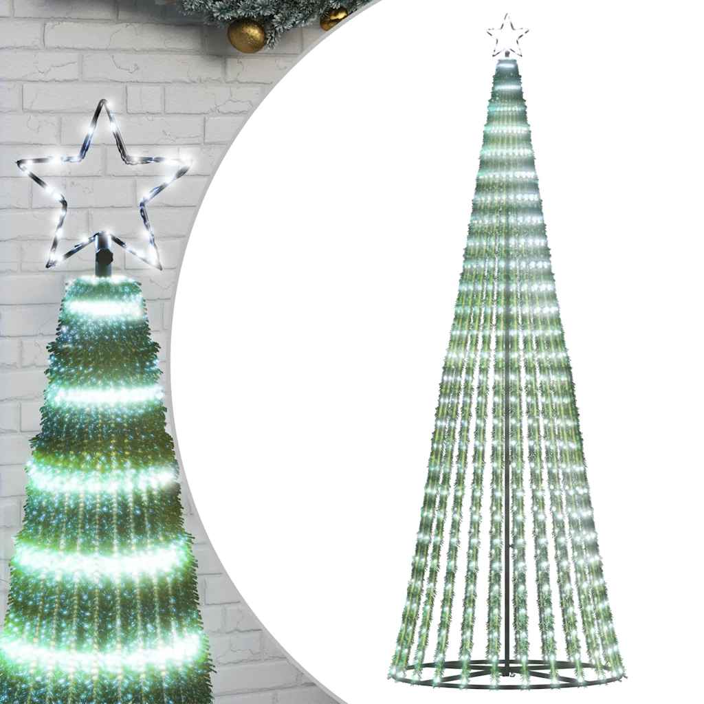 LED Juletre 475 LEDs Kald Hvit 247 cm