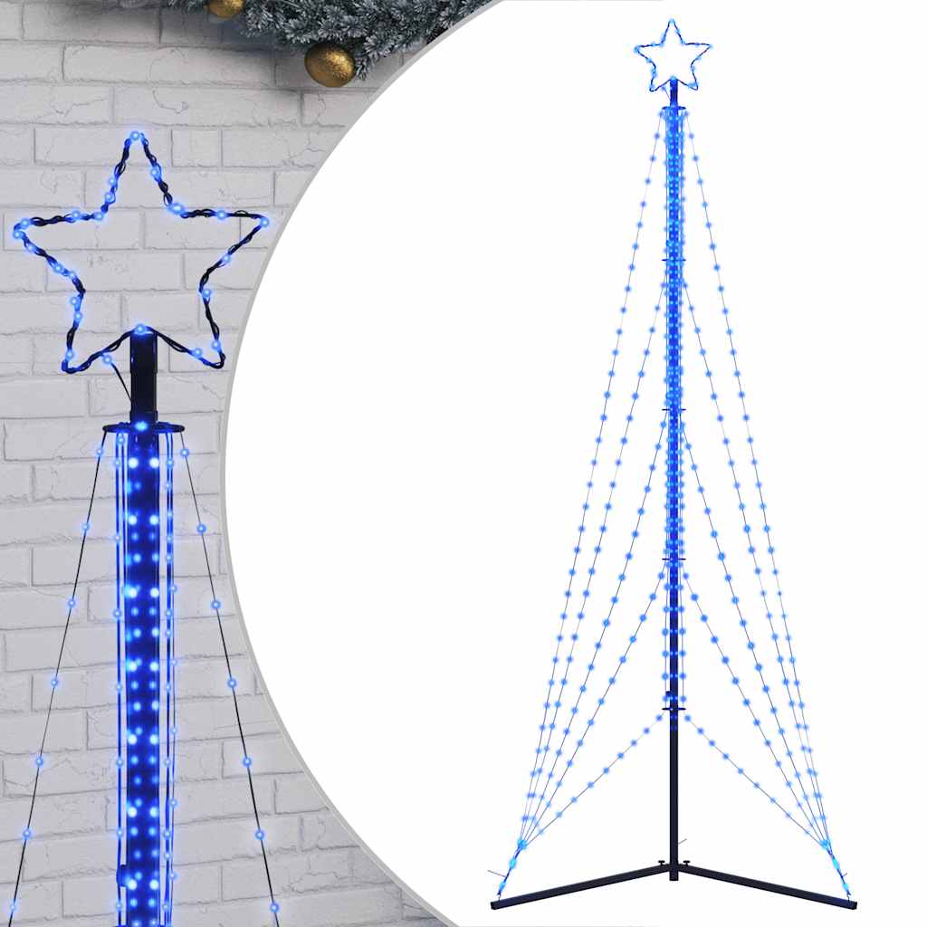Juletrelys 525 LEDs blå 302 cm
