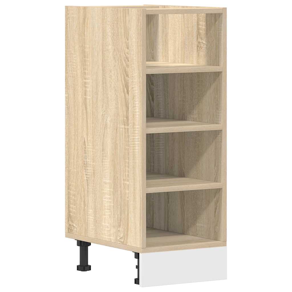 Bunnskap "Riga" sonoma eik 30x44,5x81,5 cm konstruert tre