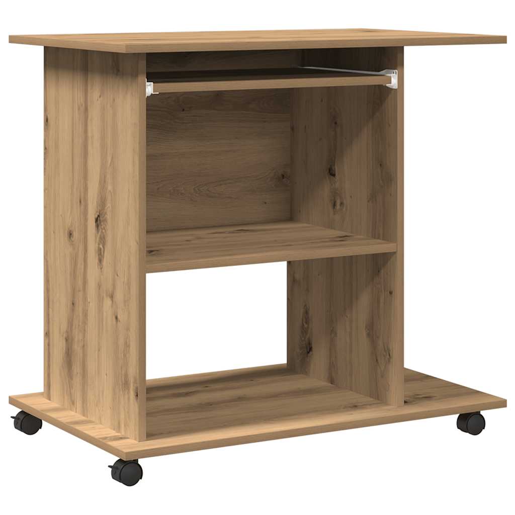 Databord artisan eik 80x50x75 cm konstruert tre