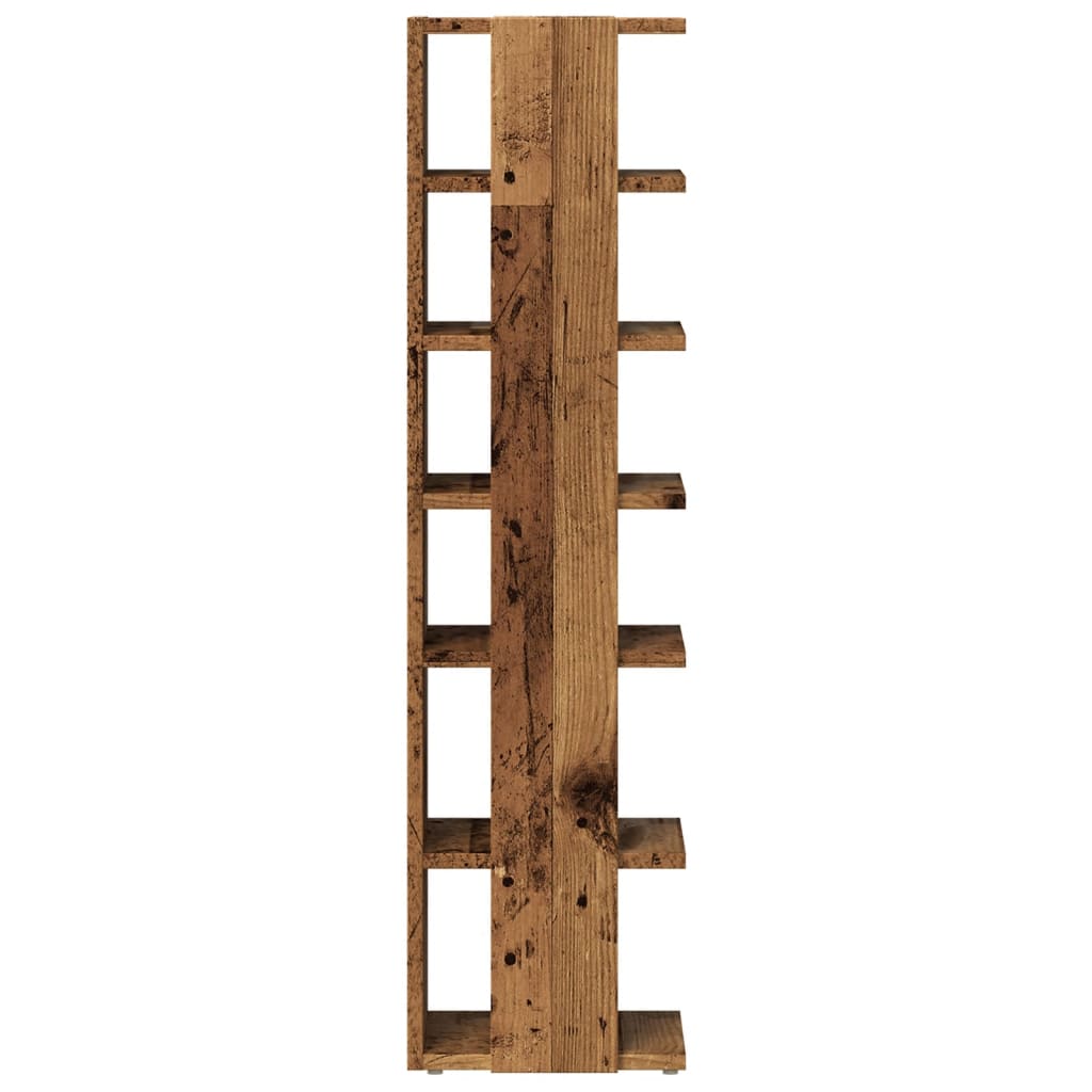 Skohylle gammelt tre 28x27x102 cm konstruert tre