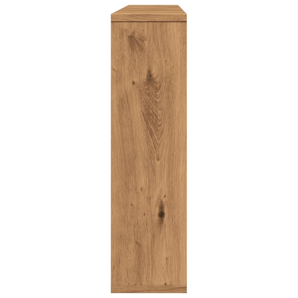 Sminkebord med LED artisan eik 76x15x55 cm konstruert tre