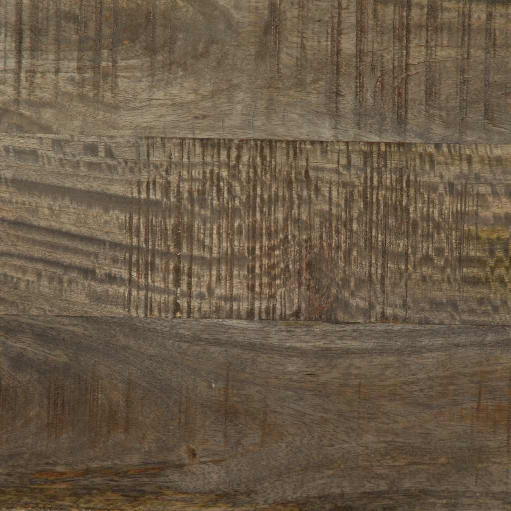 Nattbord lysegrå 40x33x46 cm heltre mango